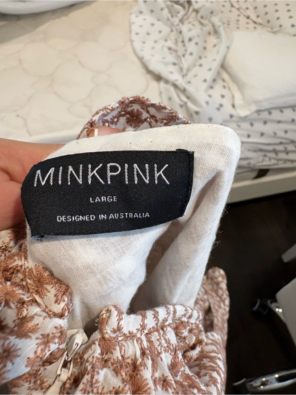MINKPINK Ruffle V-Neck Mini Dress - Picture 4 of 4